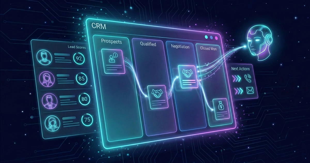 CRM con IA para PYMEs — gestión de clientes inteligente